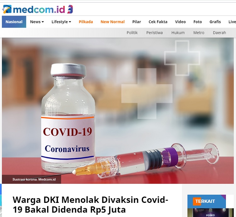 [Cek Fakta] Tolak Vaksin Covid-19, Nomor Rekening dan Ponsel akan Diblokir? Ini Faktanya