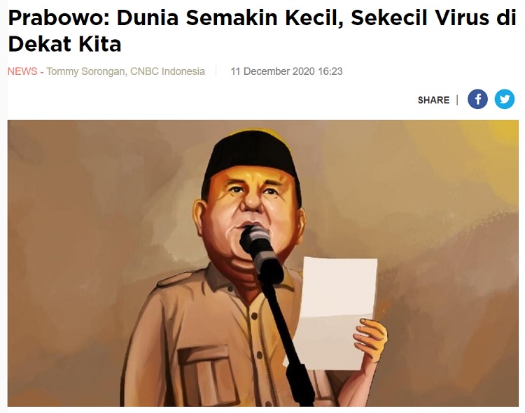 [Cek Fakta] Prabowo Tolak Vaksin Sinovac yang Disebutnya Vaksin Palu Arit? Ini Faktanya