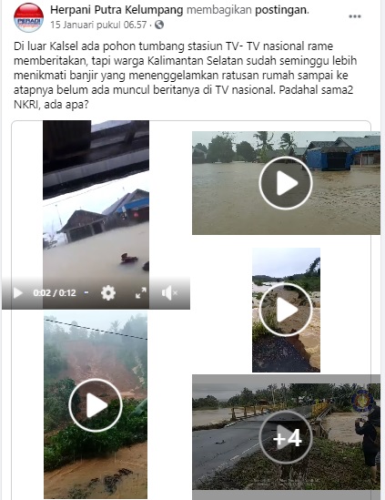 Cek Fakta Banjir Di Kalimantan Selatan Tak Diliput Media Nasional Ini Faktanya