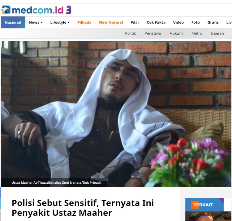 [Cek Fakta] Ustaz Maaher At-Thuwailibi Meninggal karena Disuntik Vaksin? Ini Faktanya