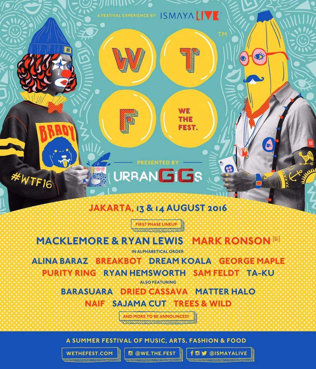 Mark Ronson, Macklemore & Ryan Lewis akan Tampil di WTF 2016