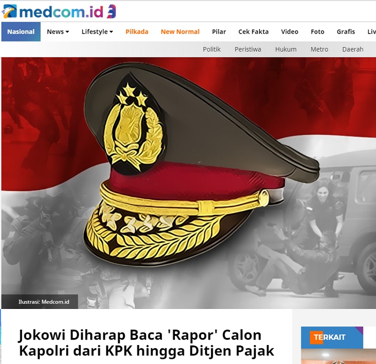 [Cek Fakta] Jokowi Resmi Tunjuk Komjen Sigit Prabowo Jadi Kapolri Baru? Ini Faktanya