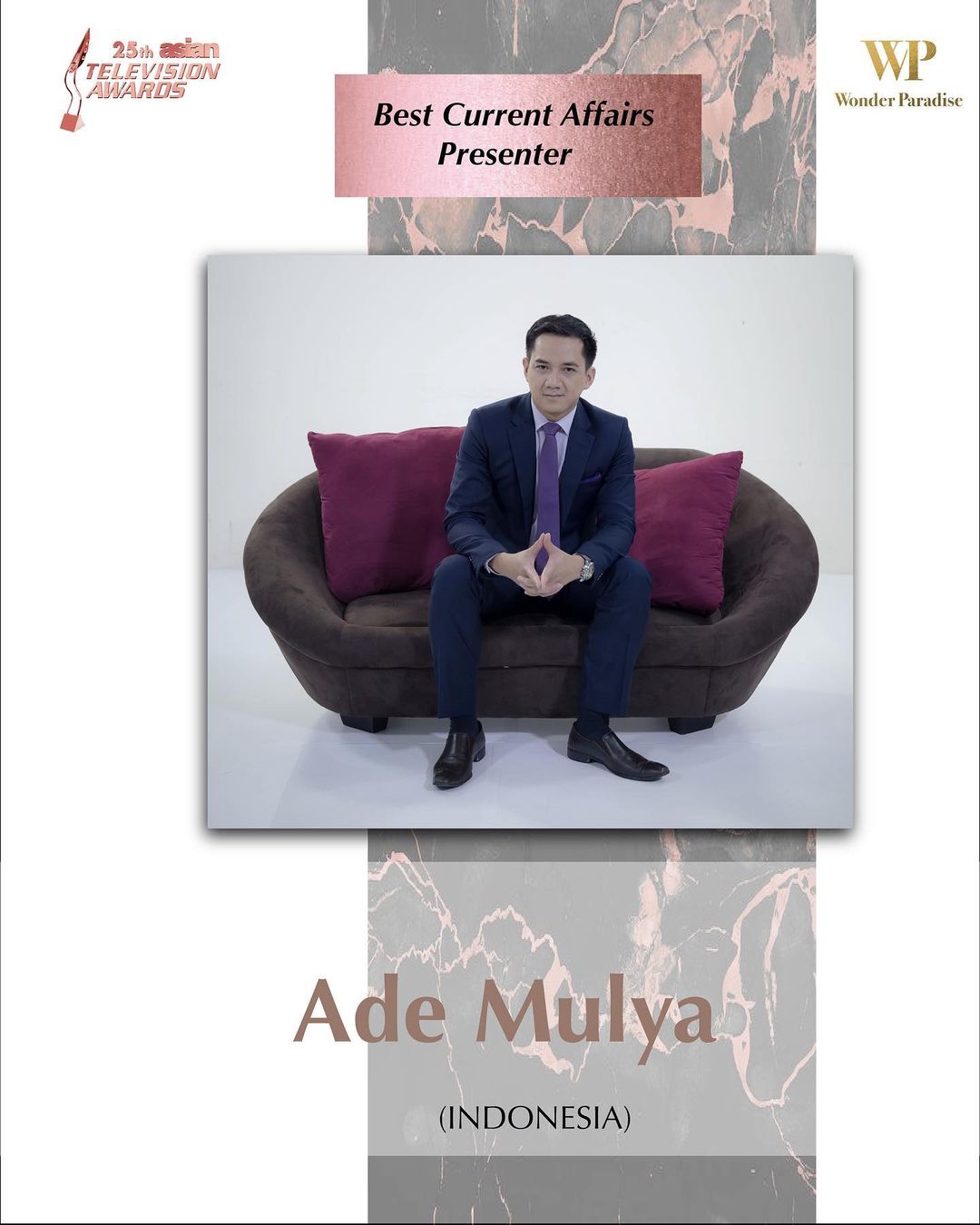 Presenter Metro Tv, Ade Mulya Menang di Asian Television Awards 2021