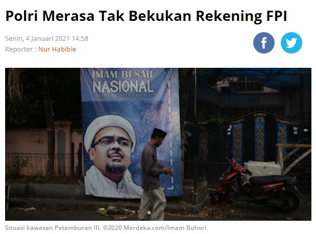 [Cek Fakta] Prabowo Minta Pemerintah Kembalikan Uang FPI? Ini Faktanya