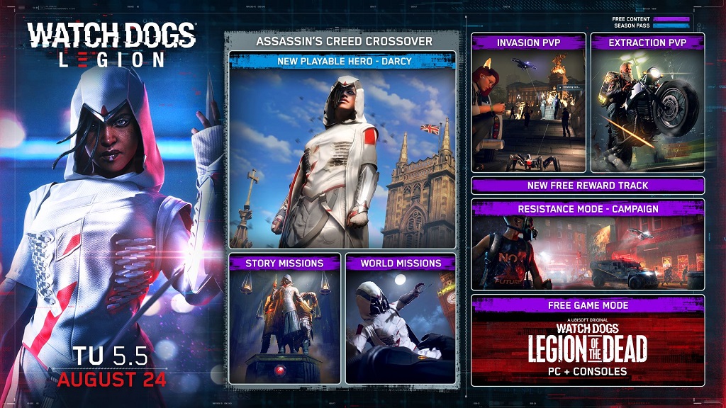 Watch Dogs: Legions Bawa Crossover Assassin’s Creed
