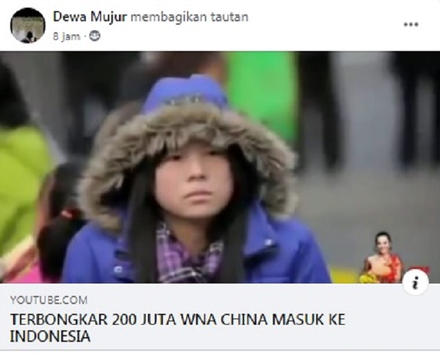 [Cek Fakta] Terbongkar 200 Juta WN Tiongkok Masuk ke Indonesia? Ini Faktanya