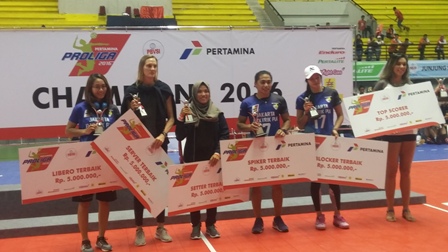 Daftar Pemain Putra dan Putri Terbaik Proliga 2016