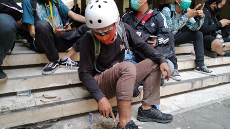 Kericuhan Tolak UU Ciptaker di Yogyakarta Berlangsung Berjam-jam