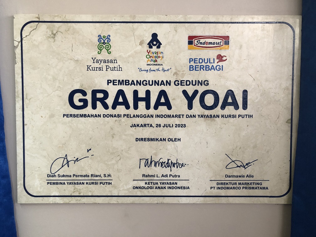 Graha YOAI Diyakini Beri Kehangatan Kasih Sayang bagi Pasien Kanker Anak