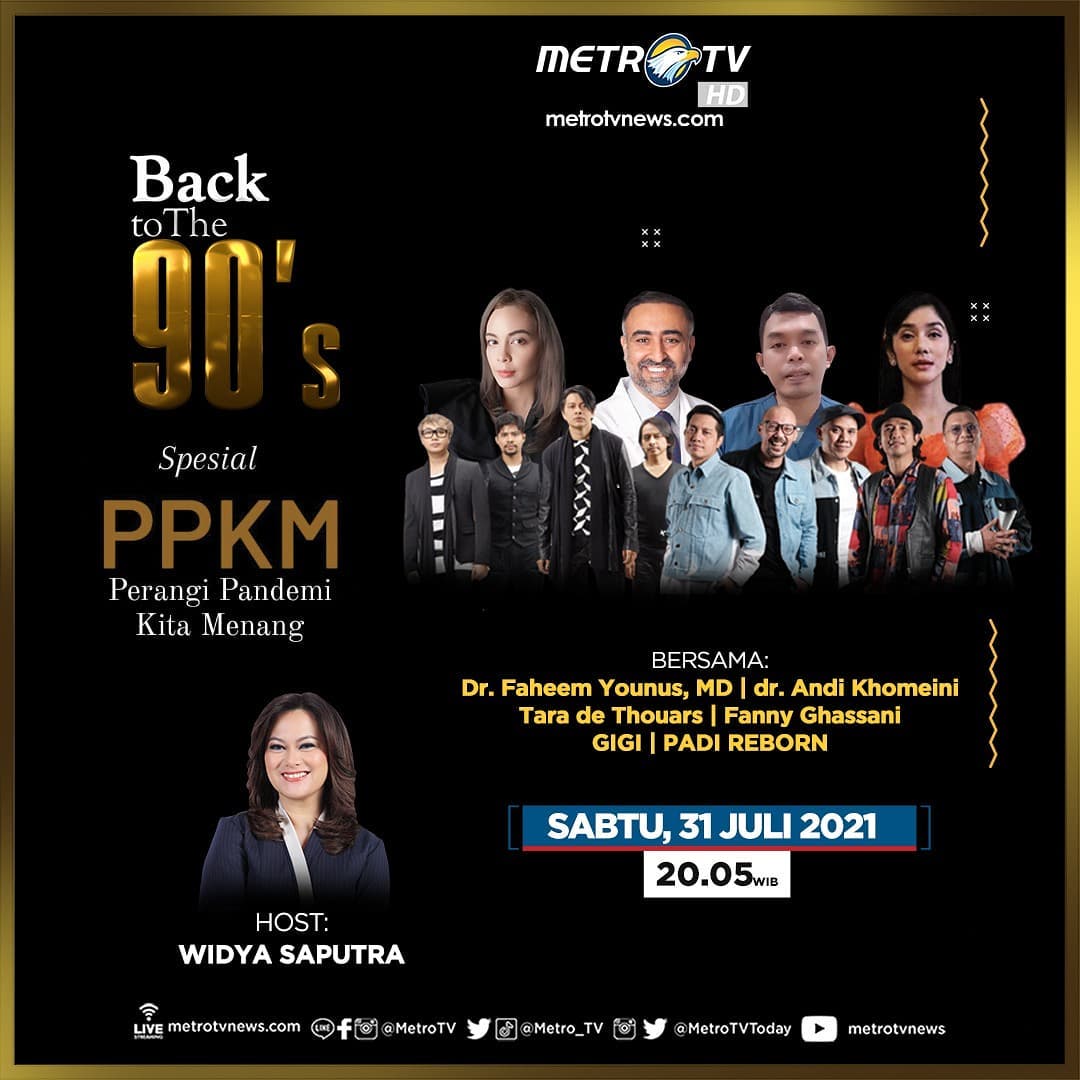 GIGI dan Padi Reborn Meriahkan Back To The 90s Spesial PPKM