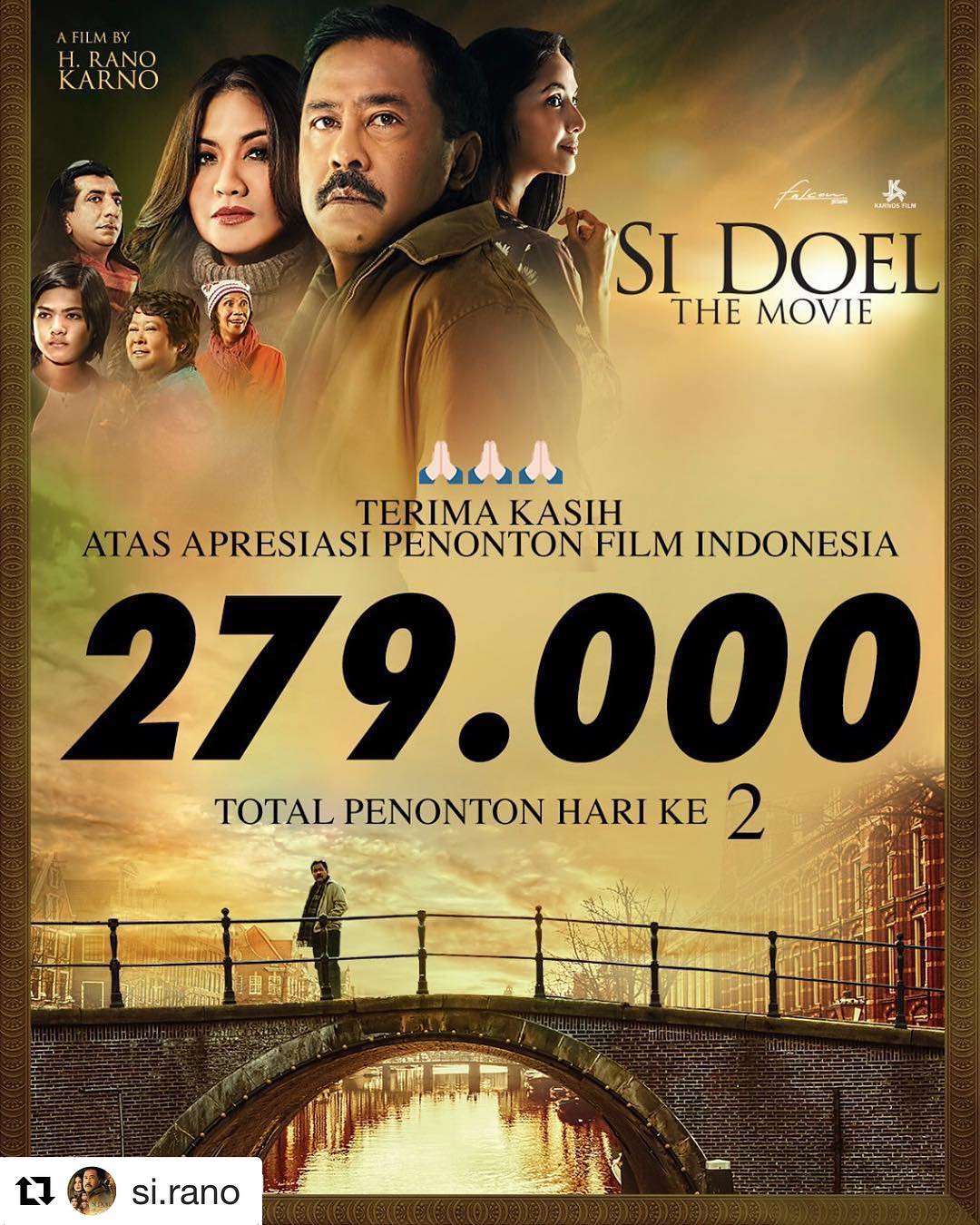 Dua Hari Tayang, Si Doel The Movie Tembus 279 Ribu Penonton