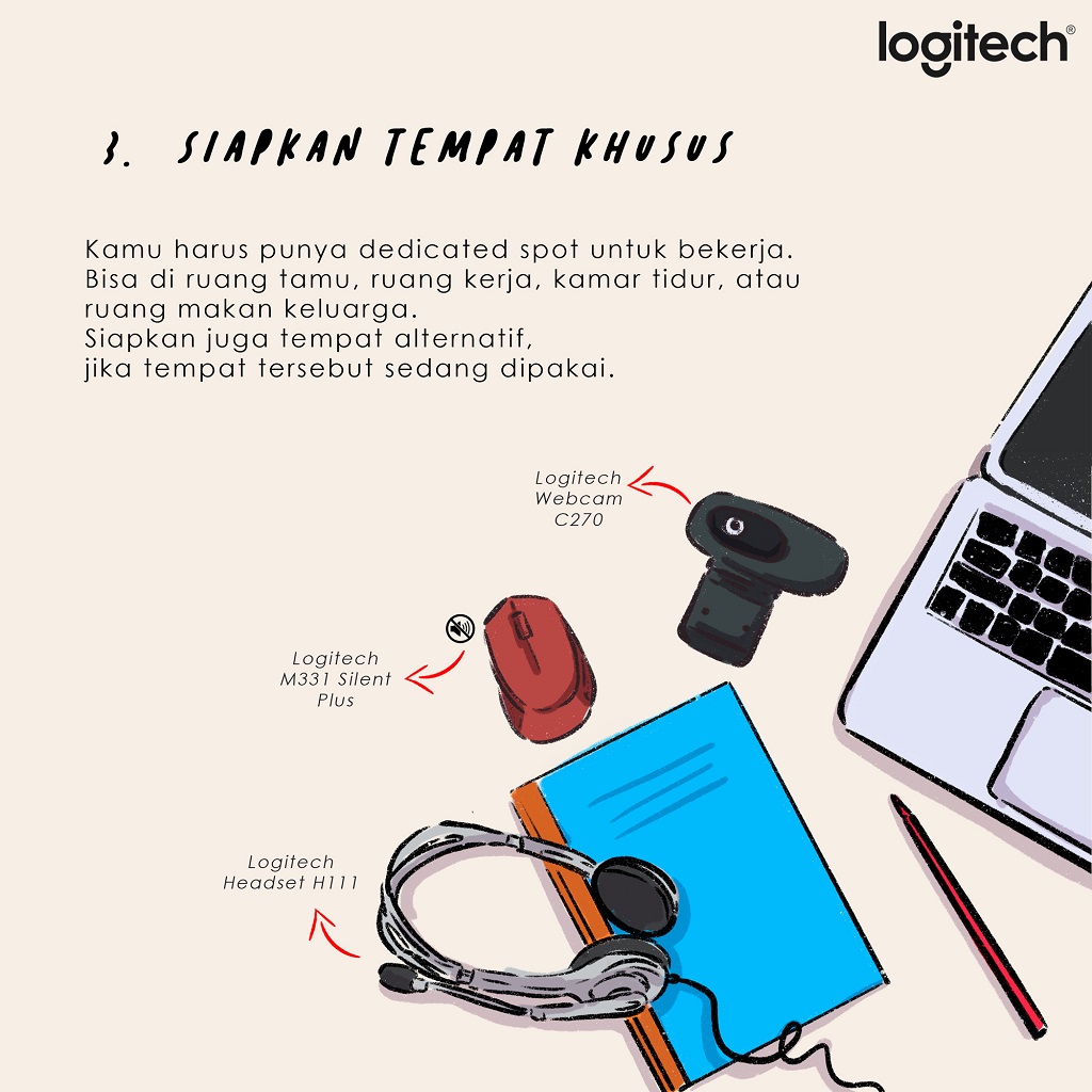 Perlengkapan yang Diperlukan Demi Produktif Bekerja atau Belajar dari Rumah