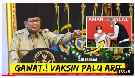 [Cek Fakta] Prabowo Tolak Vaksin Sinovac yang Disebutnya Vaksin Palu Arit? Ini Faktanya