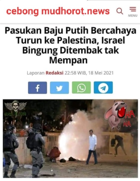 [Cek Fakta] Foto Penampakan Sosok Putih Bercahaya Tak Mempan Ditembak Israel? Ini Faktanya