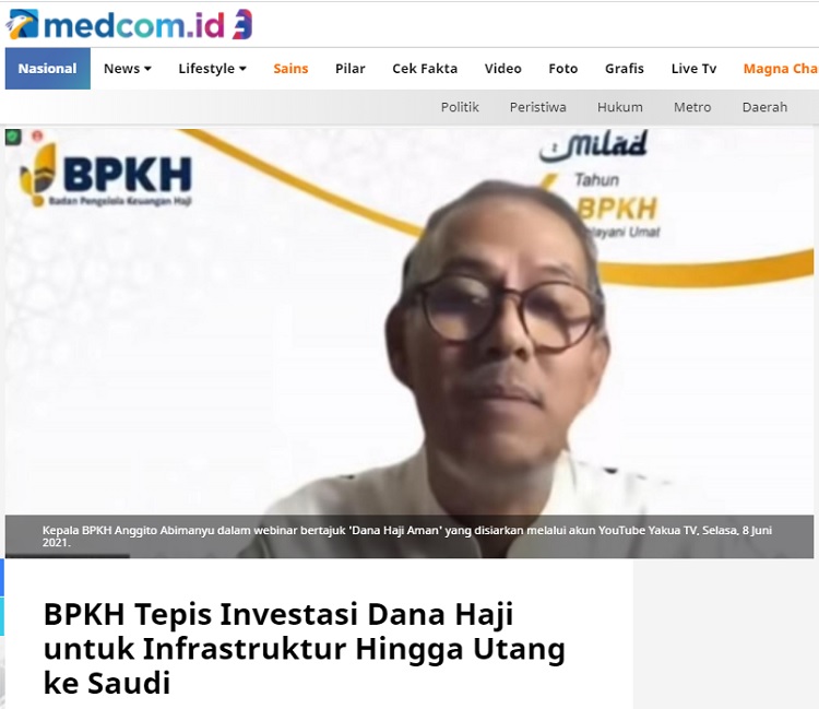 [Cek Fakta] Rp100 Triliun Dana Haji Telah Diinvestasikan? Ini Faktanya