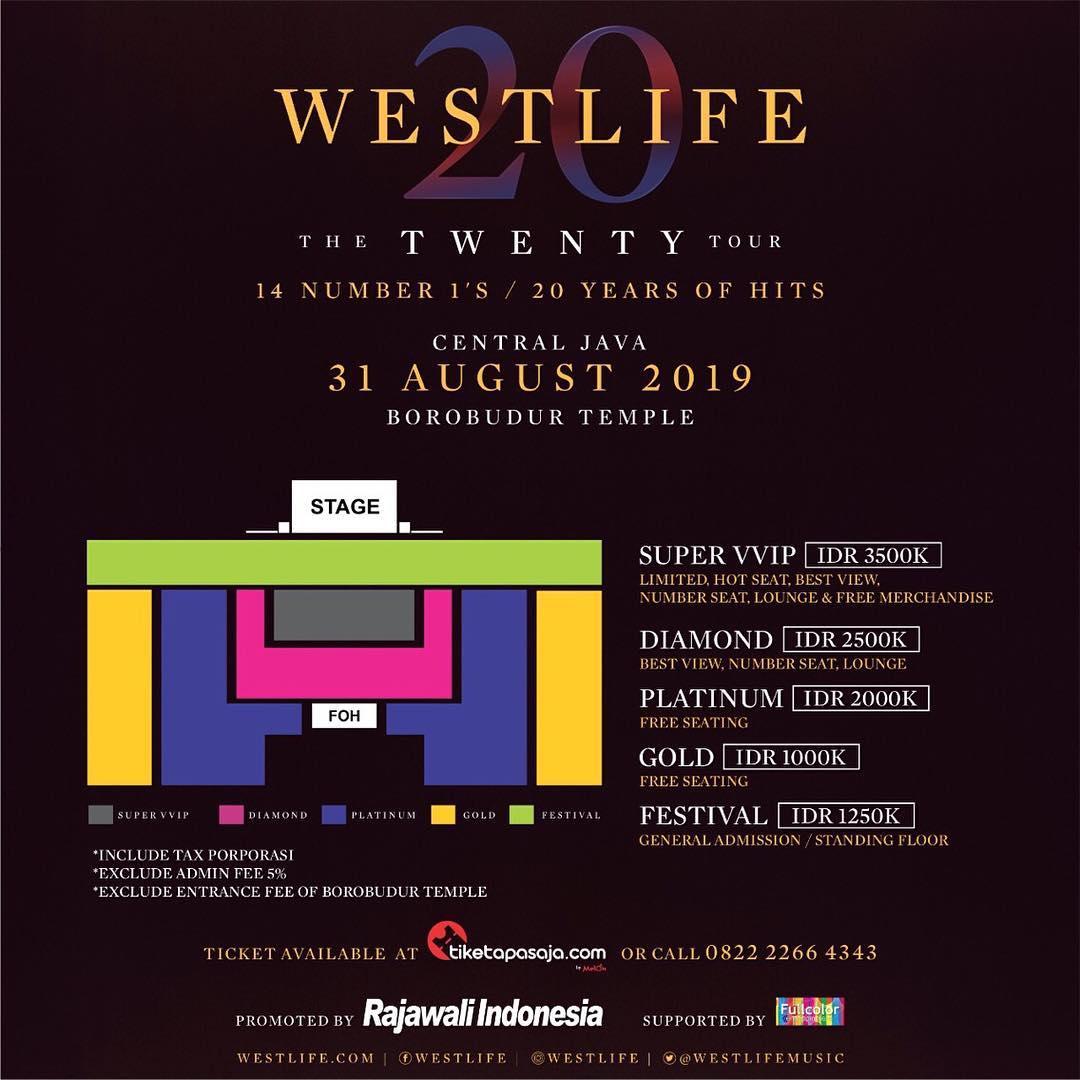 Jadwal Dan Daftar Harga Tiket Konser Westlife Di Borobudur Medcom Id