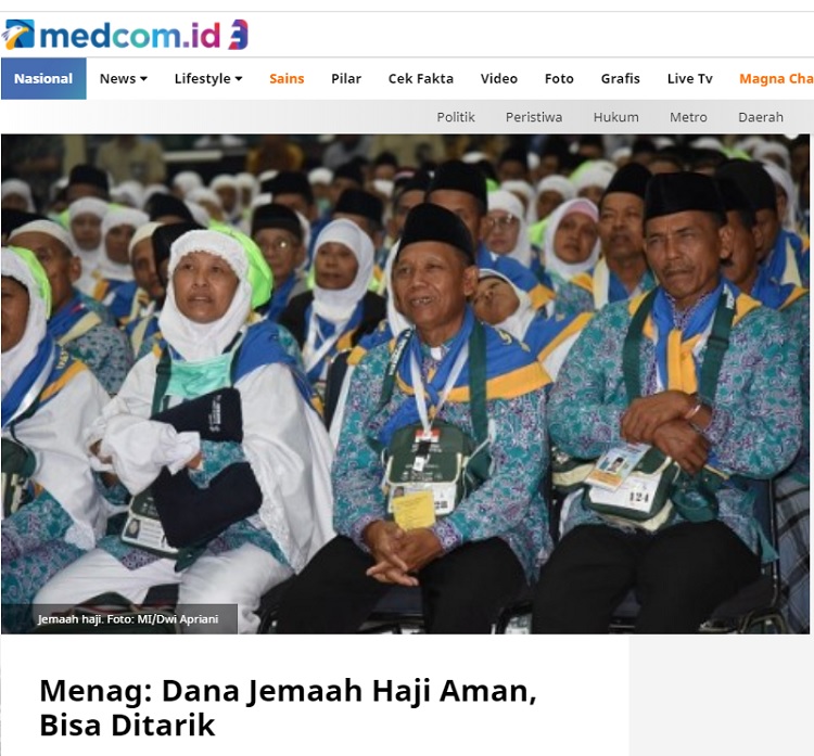 [Cek Fakta] Dana Haji Tidak Diaudit karena Uangnya Habis? Ini Faktanya