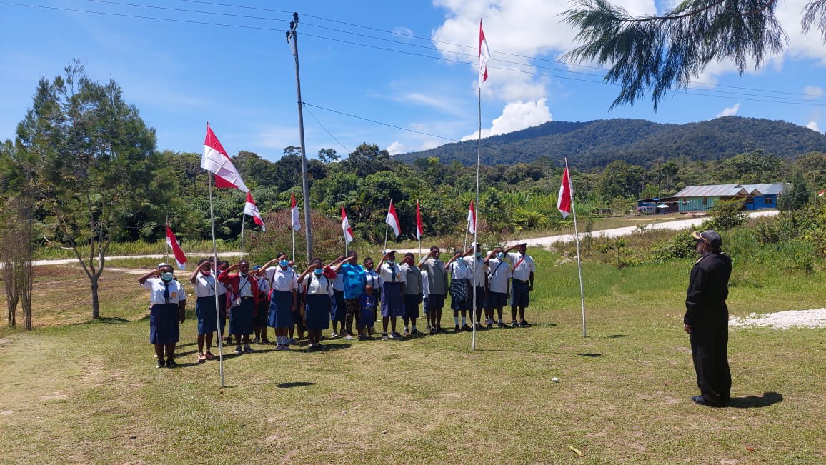 Momen Antusiasme Masyarakat Papua Menyambut HUT ke-76 RI