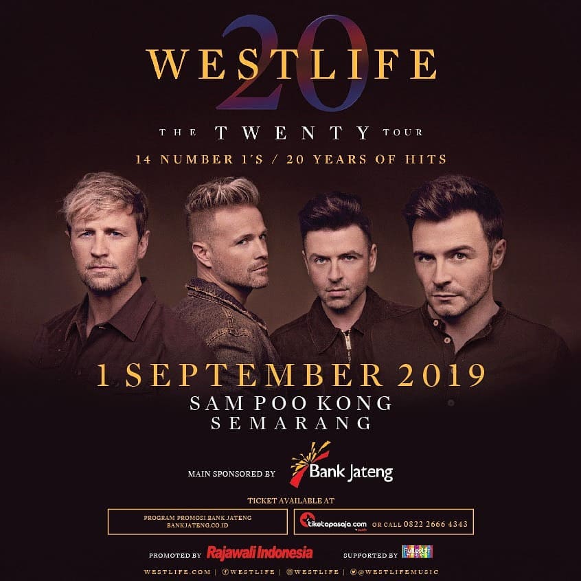 Konser Westlife di Indonesia Berlanjut ke Palembang dan Semarang