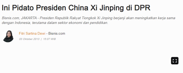 [Cek Fakta] Video Pidato Xi Jinping Minta Pulau Kalimantan Sebagai Jaminan Utang Indonesia? Ini Faktanya