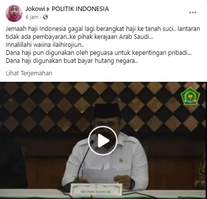 Cak Fakta] Ibadah Haji Batal karena Pemerintah Tidak Setor ke ...