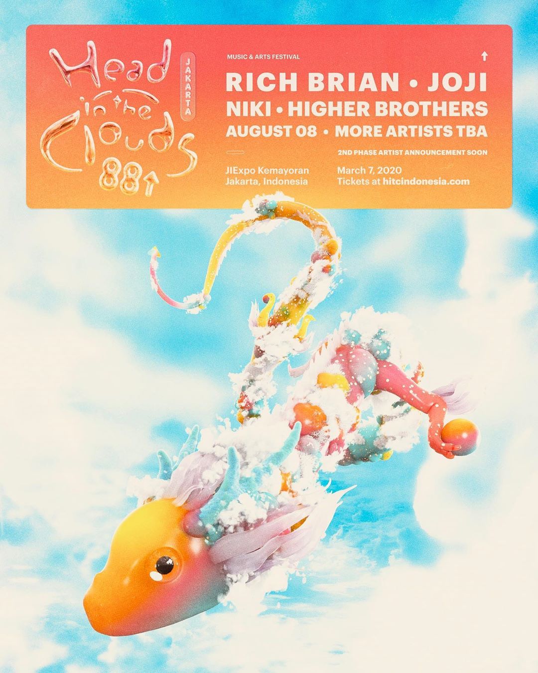 88Rising Bawa Rich Brian, Joji dan NIKI di Konser Head in the Clouds Indonesia