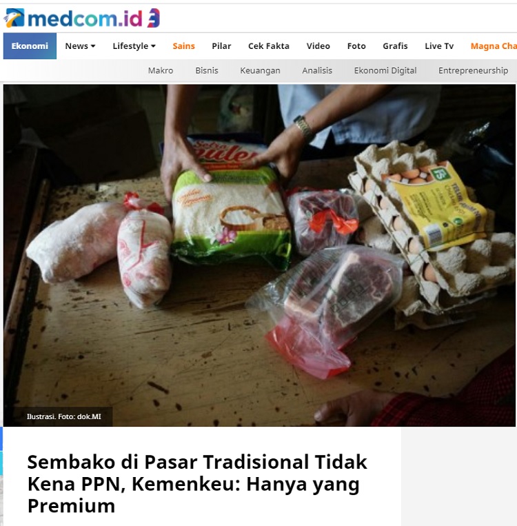 [Cek Fakta] Makanan Tradisional akan Dikenakan Pajak 12%? Ini Faktanya