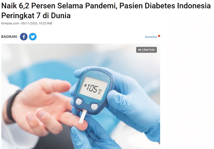 [Cek Fakta]    ¿Qué país tiene el mayor número de diabéticos en Indonesia?  Estos son los hechos