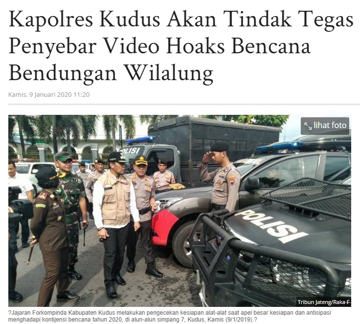 [Cek Fakta] Video Banjir Bandang di Demak karena Bendungan Jebol? Ini Faktanya