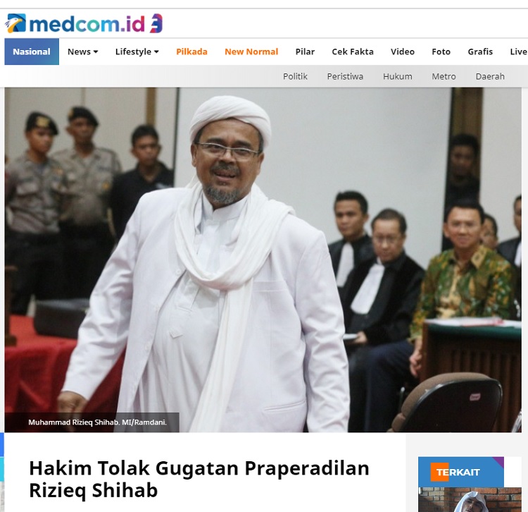 [Cek Fakta] Hakim Putuskan Habib Rizieq Tak Bersalah? Ini Faktanya