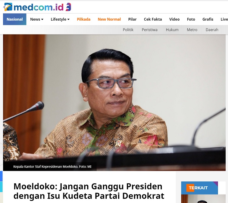 [Cek Fakta] Jokowi Instruksikan TNI-Polri Kudeta Partai Demokrat? Ini Faktanya