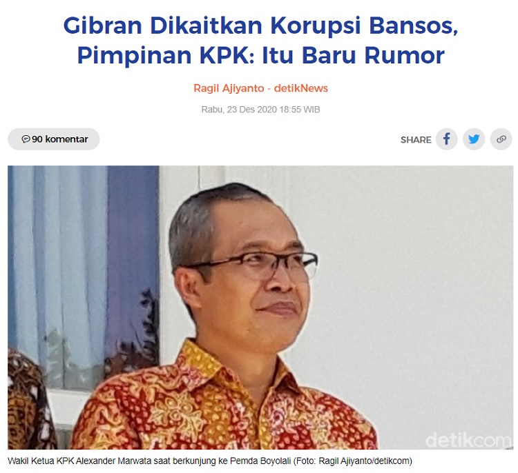 [Cek Fakta] Gibran Dihukum Mati Jokowi Hoaks, Ini Faktanya