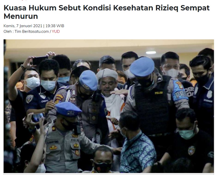 [Cek Fakta] Habib Rizieq Sakit karena Diracun? Ini Faktanya