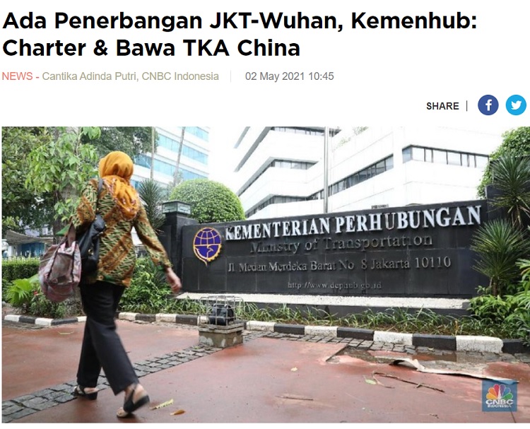 [Cek Fakta] Waspada, 12 Juta Warga Tiongkok Masuk Indonesia 6-17 Mei? Ini Faktanya