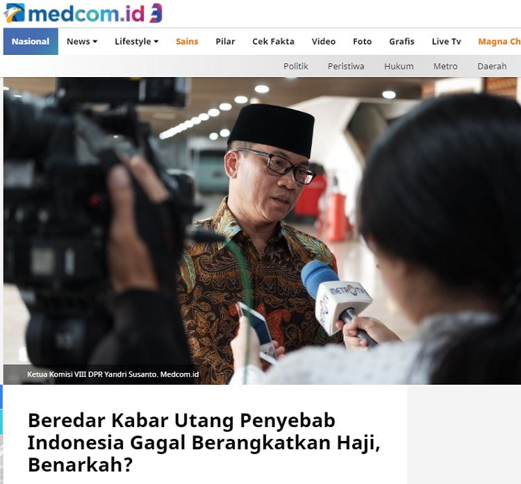 [Cak Fakta] Ibadah Haji Batal karena Pemerintah Tidak Setor ke Arab Saudi? Ini Faktanya
