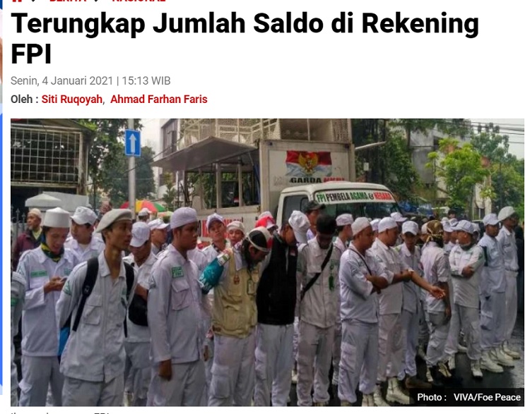[Cek Fakta] Prabowo Minta Pemerintah Kembalikan Uang FPI? Ini Faktanya