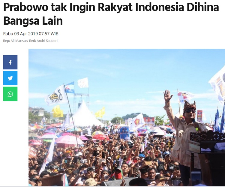 [Cek Fakta] Prabowo Peringatkan Malaysia Soal Penghinaan Lagu Indonesia Raya? Ini Faktanya