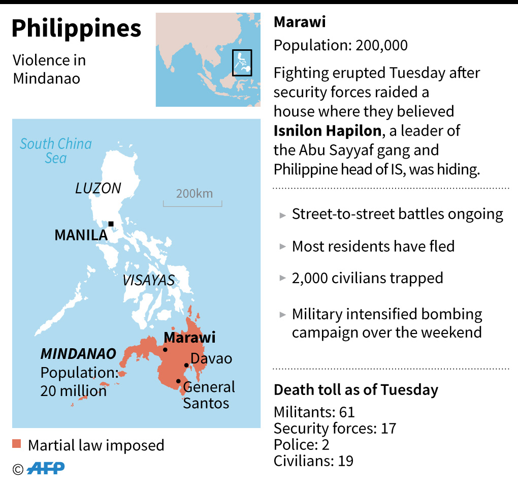 Militer Filipina Bunuh 89 Militan di Marawi