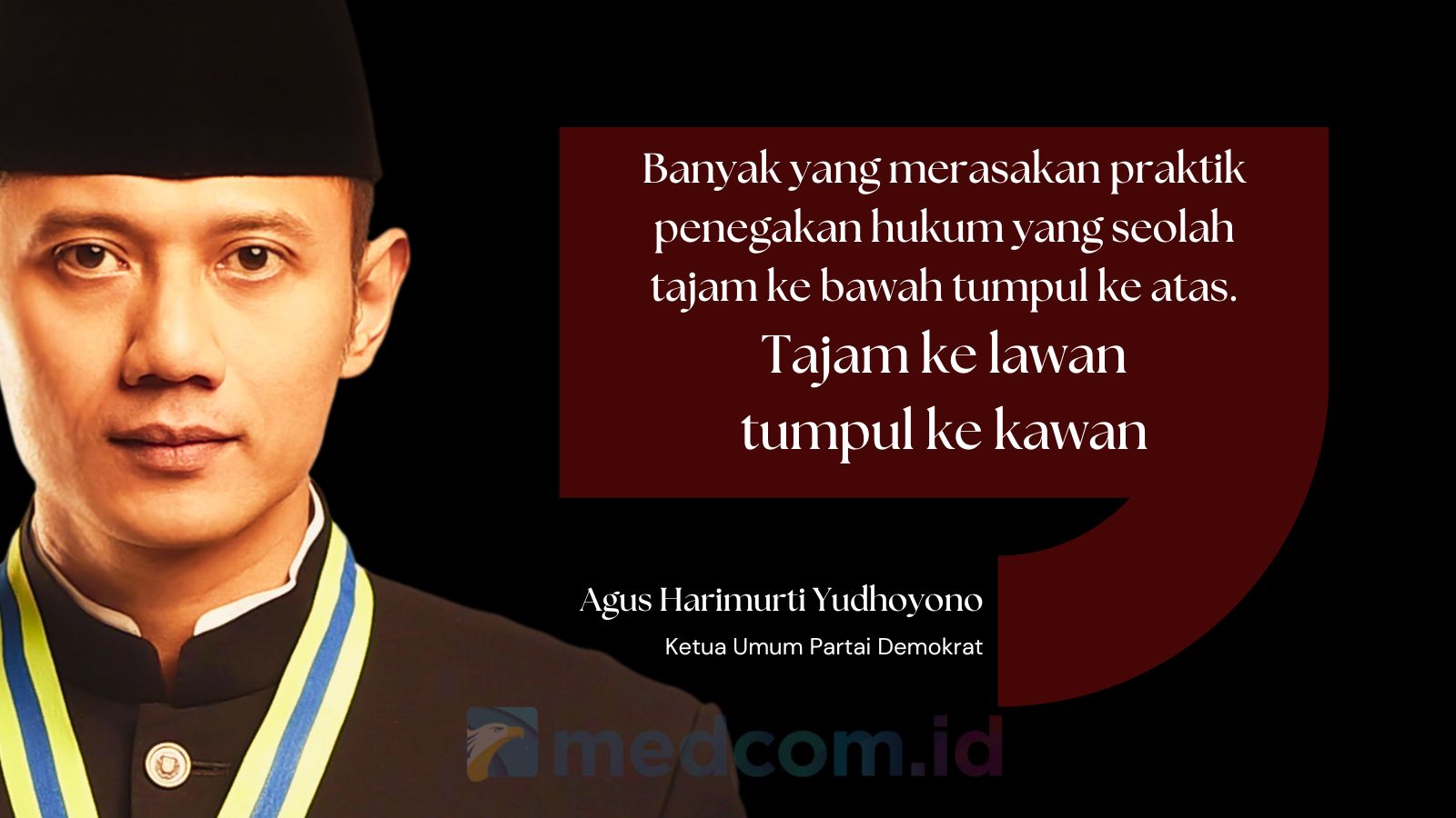 AHY Kritik Keras Praktik Penegakan Hukum di Rezim Jokowi