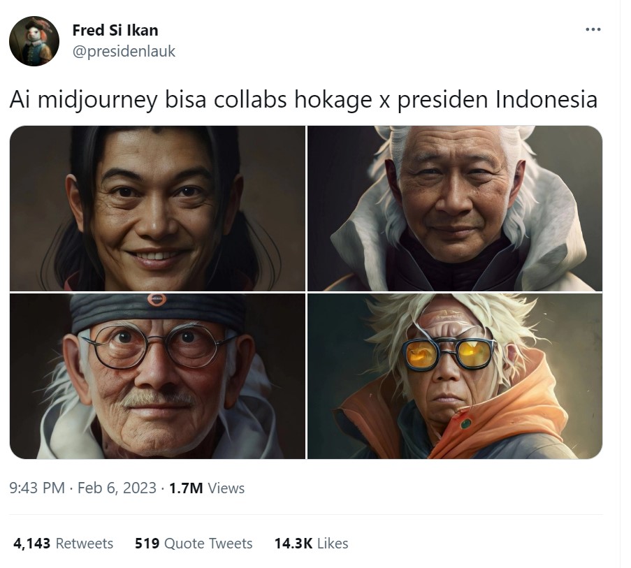 Viral 7 Presiden Indonesia Jadi Hokage, Pangling Lihat Megawati