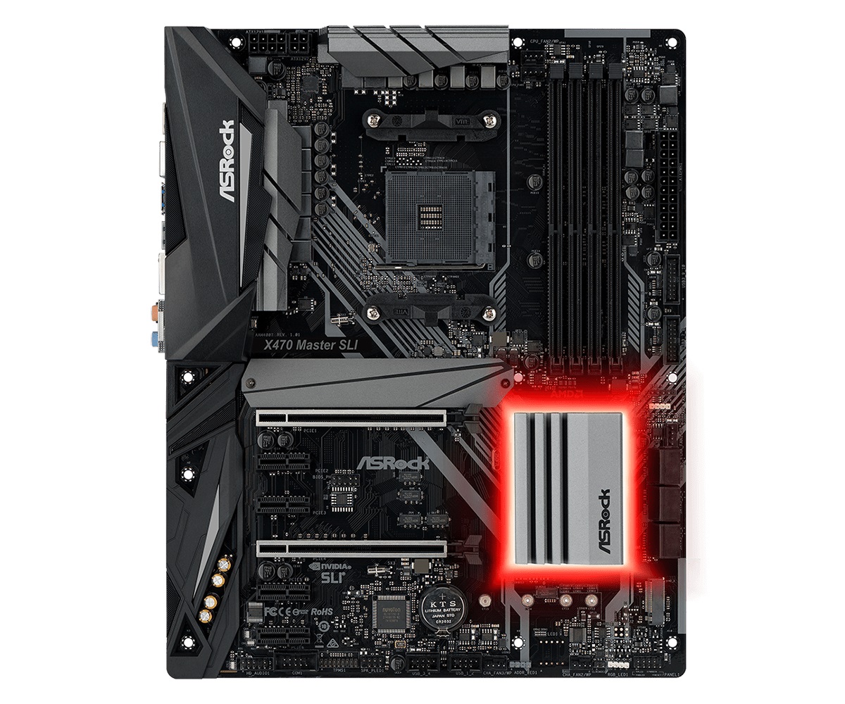 ASRock X470 Master SLI, Sudah Bertenaga Tanpa Dua VGA