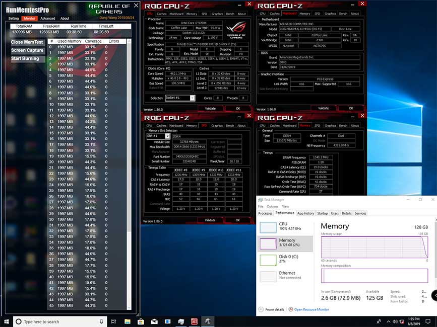 ASUS Pastikan Motherboard Z390 Dukung RAM 128GB