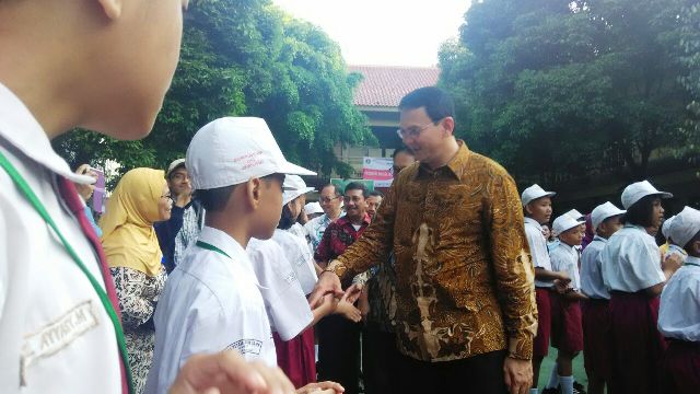 Petuah Ahok untuk Murid SDN 13 Petojo Utara