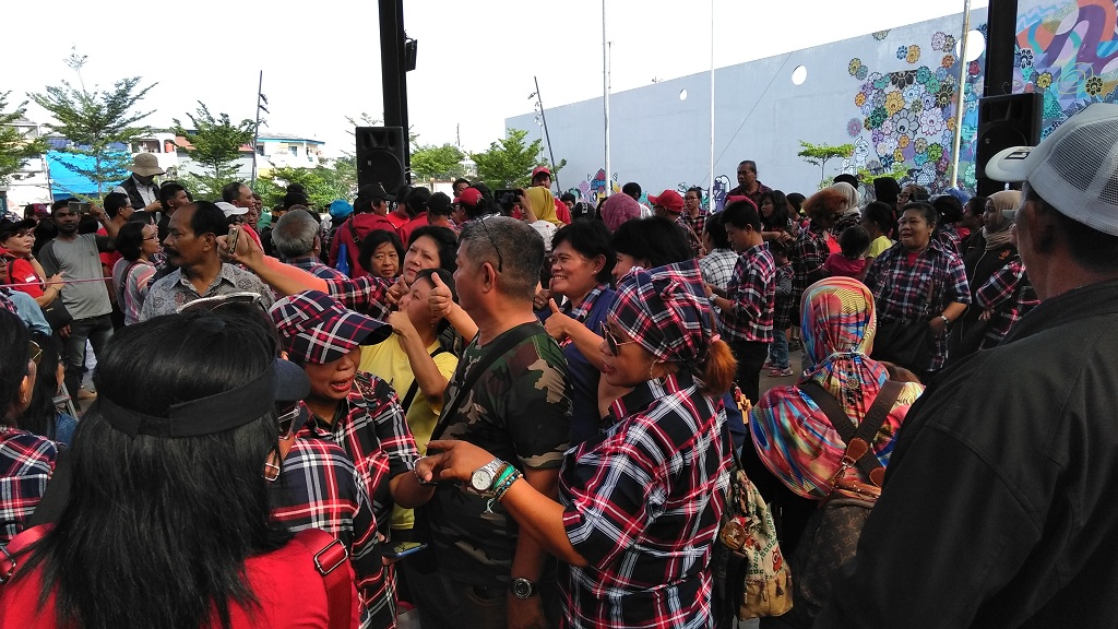 Relawan Rayakan Kebebasan Ahok di Kalijodo