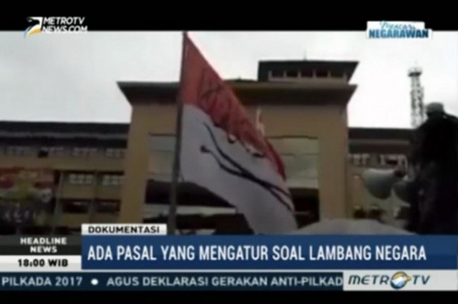 Pengibar Merah Putih Beraksara Arab Ditangkap