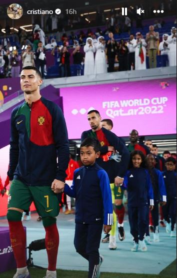 Profil Ibrahim, Bocah asal Indonesia yang Dampingi Ronaldo di Piala Dunia 2022