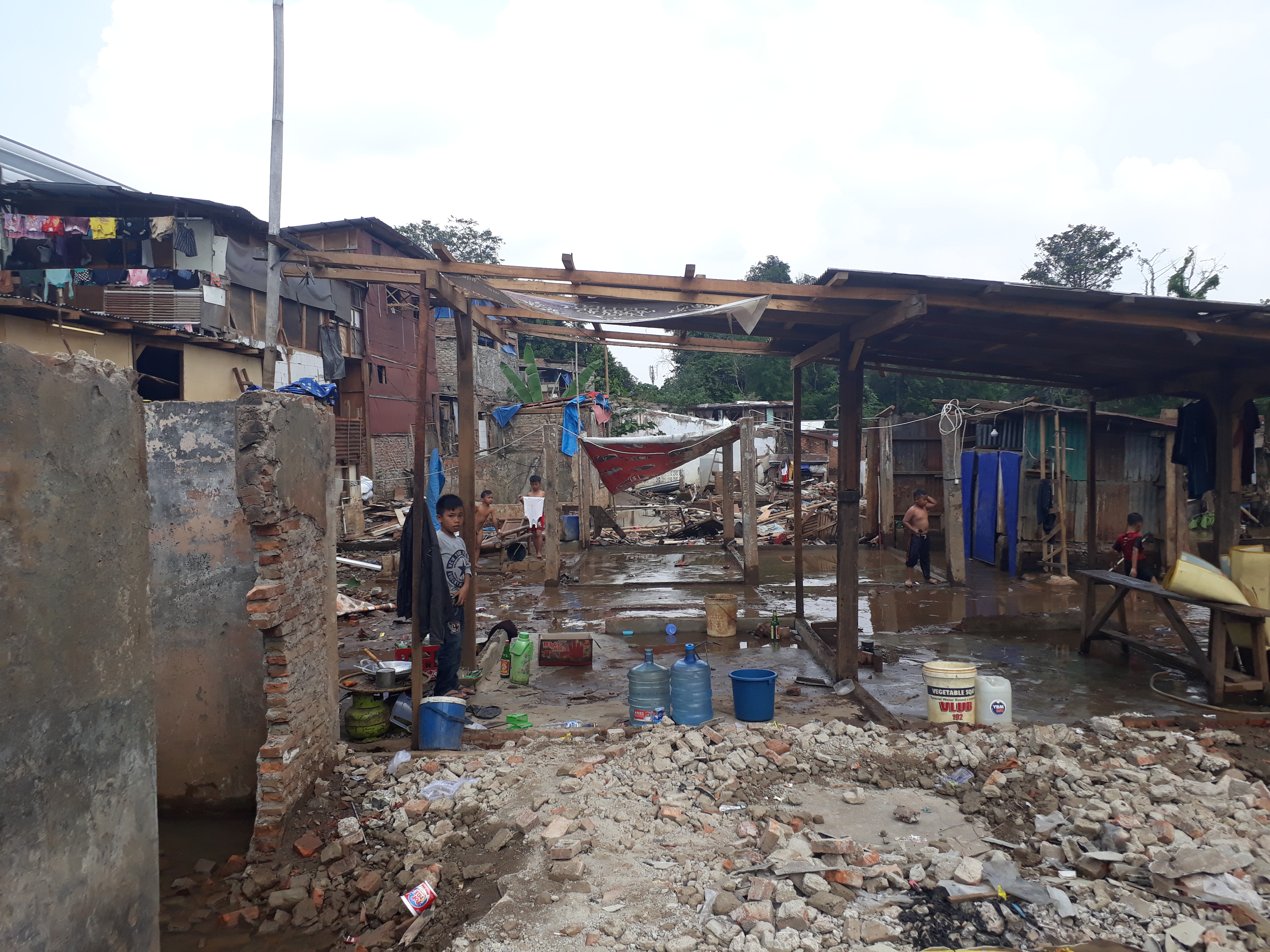 Kondisi Bukit Duri H-1 Penggusuran