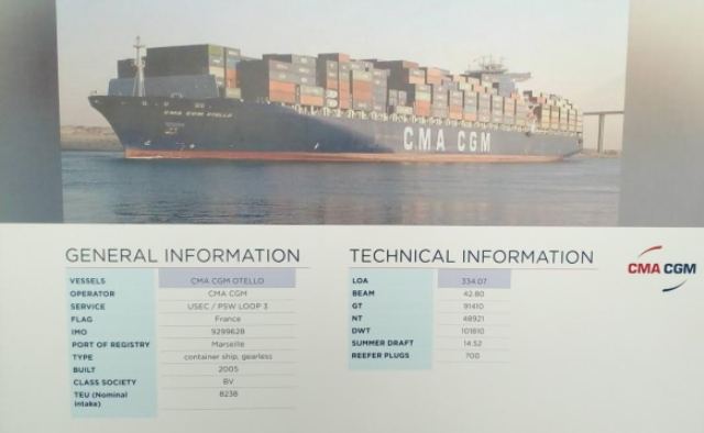 CMA CGM Otello, Kapal Raksasa Pertama Bersandar di Tanjung Priok