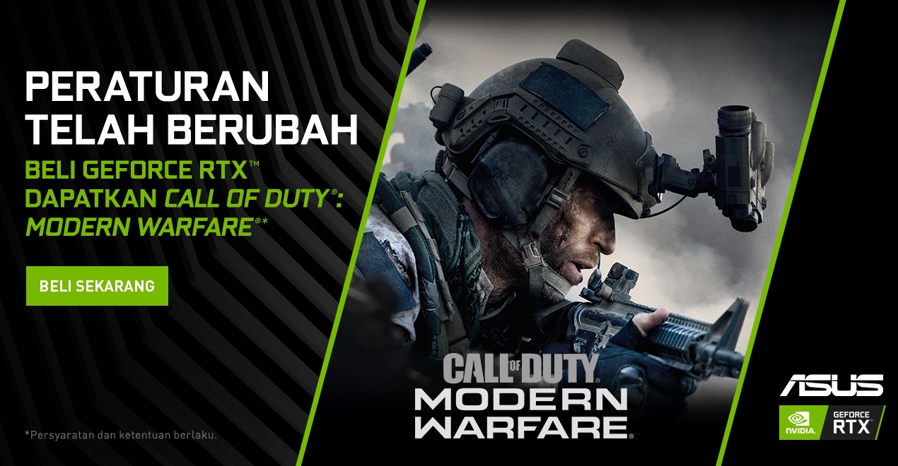 ASUS ROG Strix Scar III Bidik Gamer FPS via Paket COD: Modern Warfare
