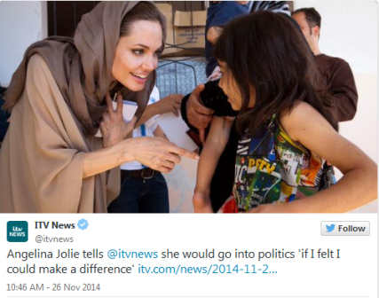 Angelina Jolie Siap Terjun ke Politik